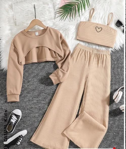 Beige Muse 3-Piece Co-Ord Lounge Set