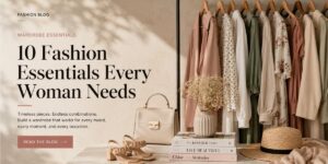 Women's fashion essentials including dresses, ethnic wear, western outfits, handbags, shoes, and wardrobe staples for 2026.